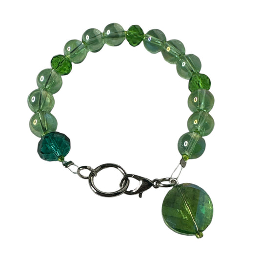 Glass Bead Bracelet Green