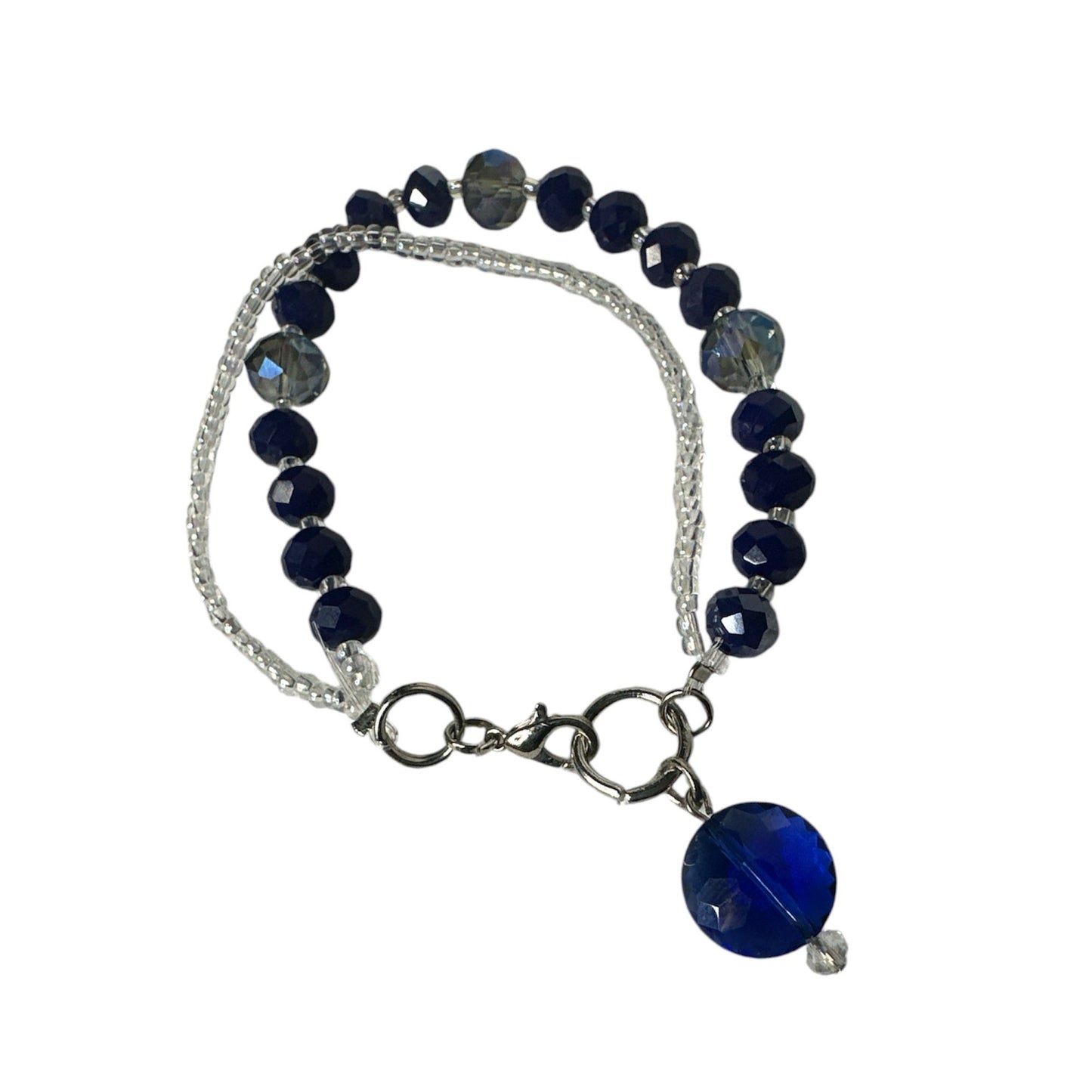 Glass Bead Bracelet Blue