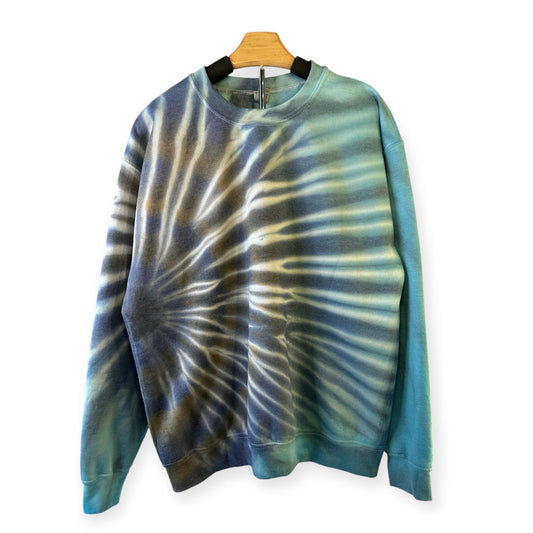 Tie-Dye Sweatshirt Black, Blue and Brown