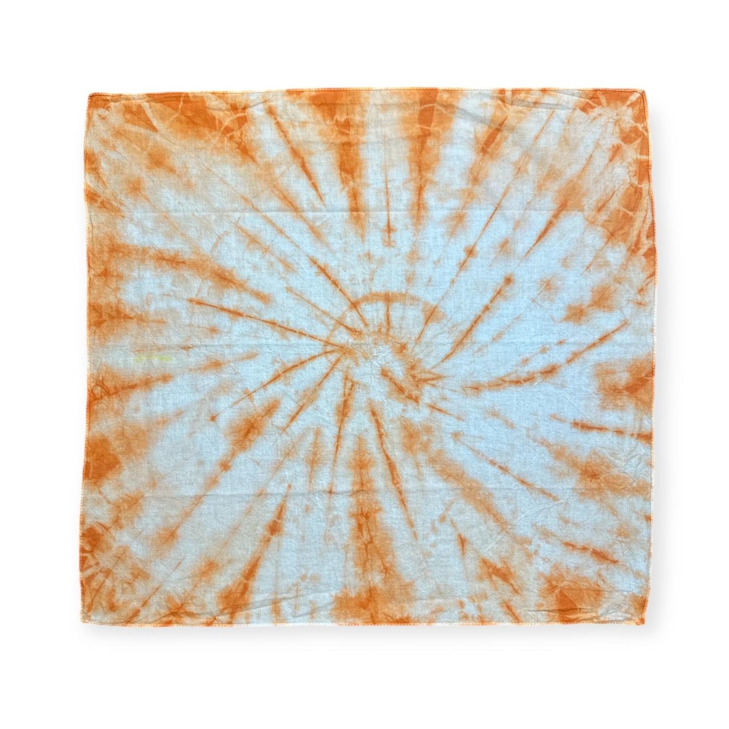 Tie-Dye Bandana Orange Spiral