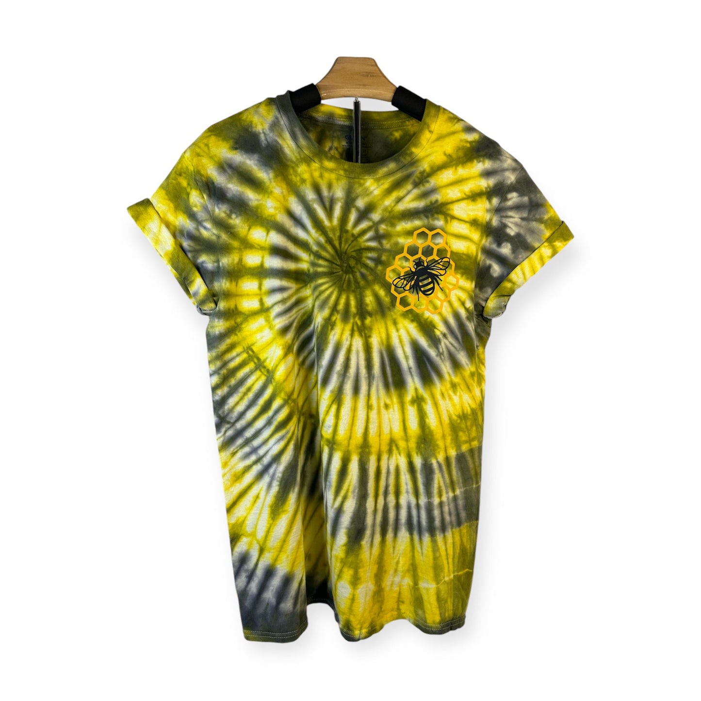 Tie-Dye T-shirt Black and Yellow Honey Cone Bee