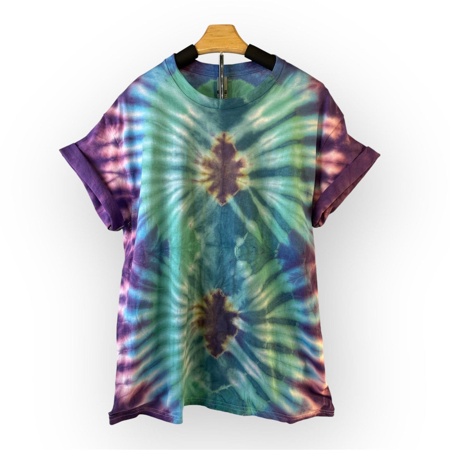 Tie-Dye T-shirt Crazy 8 Blue Green and Violet