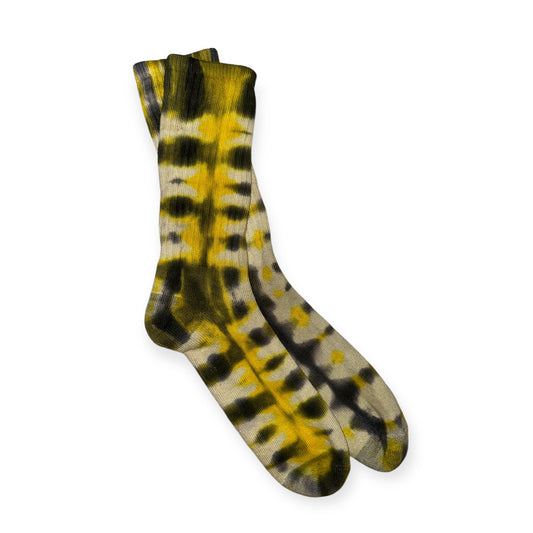 Tie-Dye Socks Black and Yellow