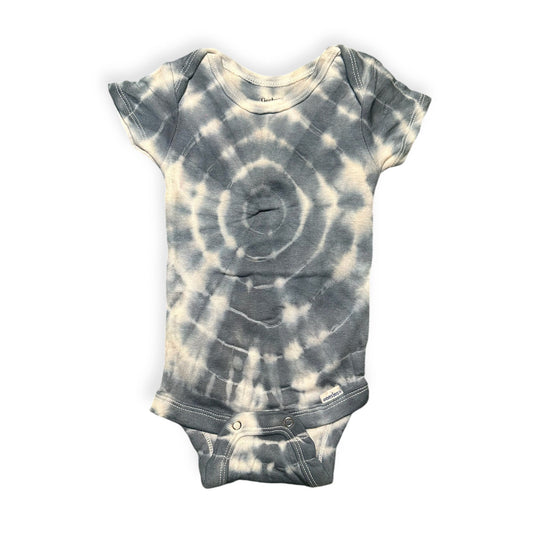 Tie-Dye Baby Onesie Black Bulls-eye