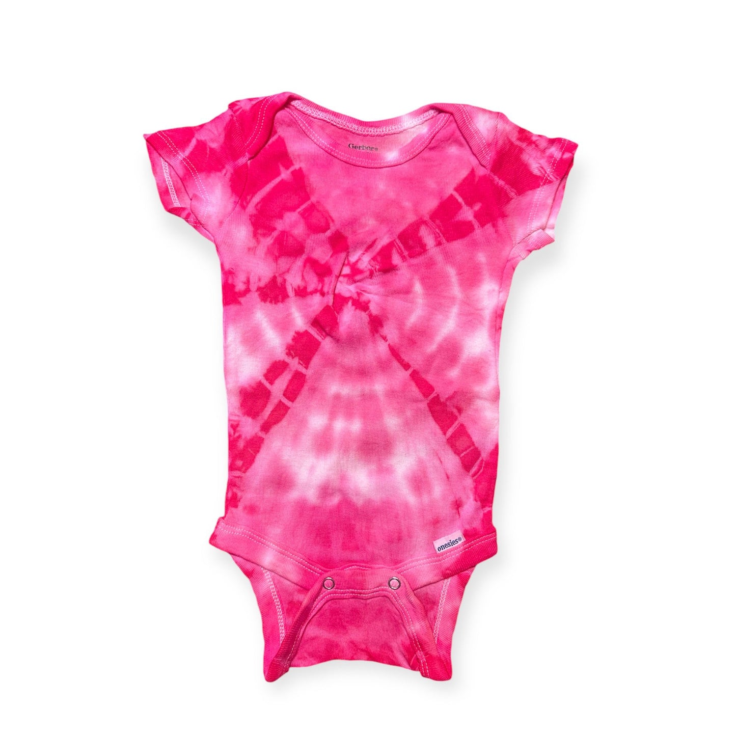 Tie-Dye Baby Onesie Magenta