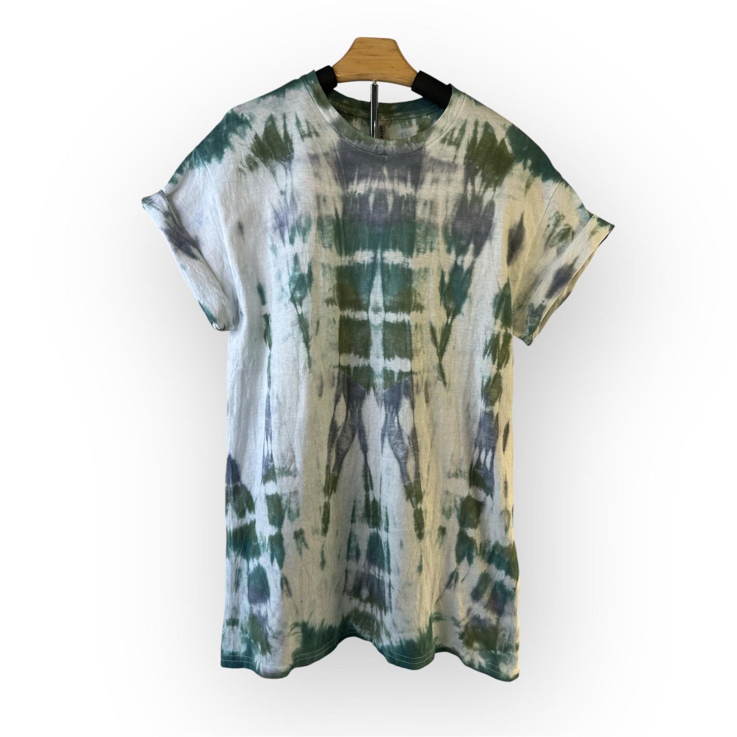 Tie-Dye T-shirt Green and Gray